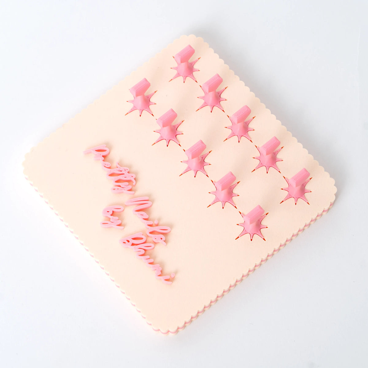 Custom Cupcake Press-On Nails Display Board