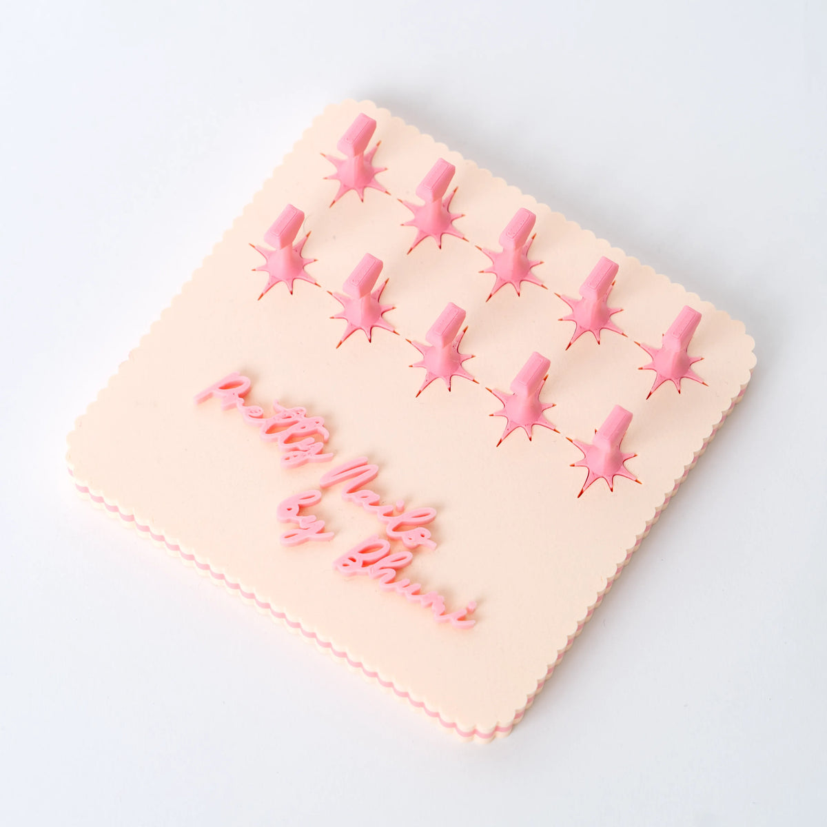Custom Cupcake Press-On Nails Display Board