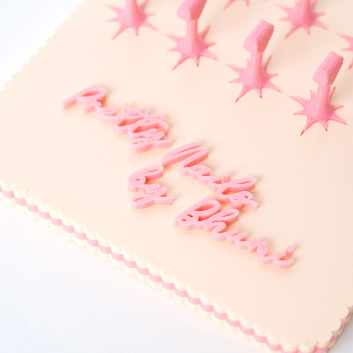Custom Cupcake Press-On Nails Display Board